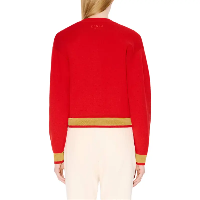 KENZO FW24 Knitwear Women's Cherry Red-4