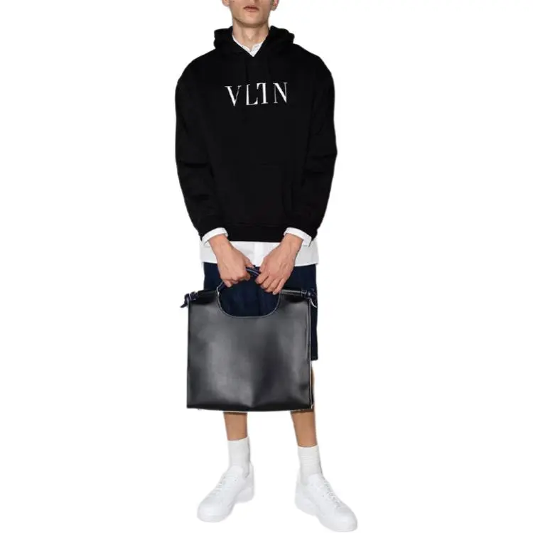 Valentino Vltn Logo Printed Long Sleeved Hoodie-4