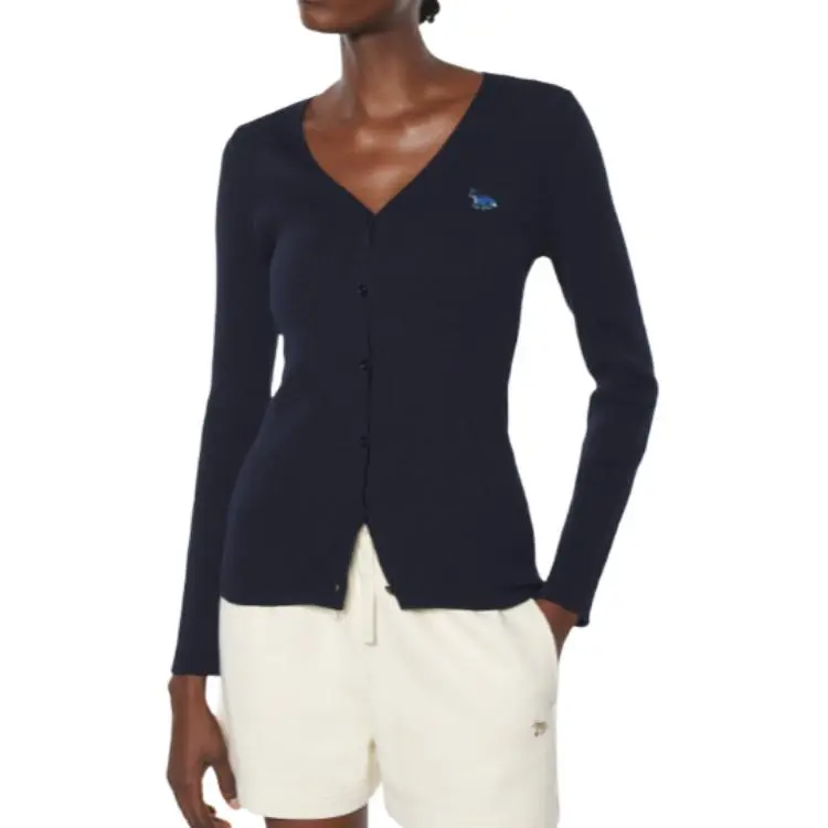 Maison Kitsune Logo patch Cardigan-4