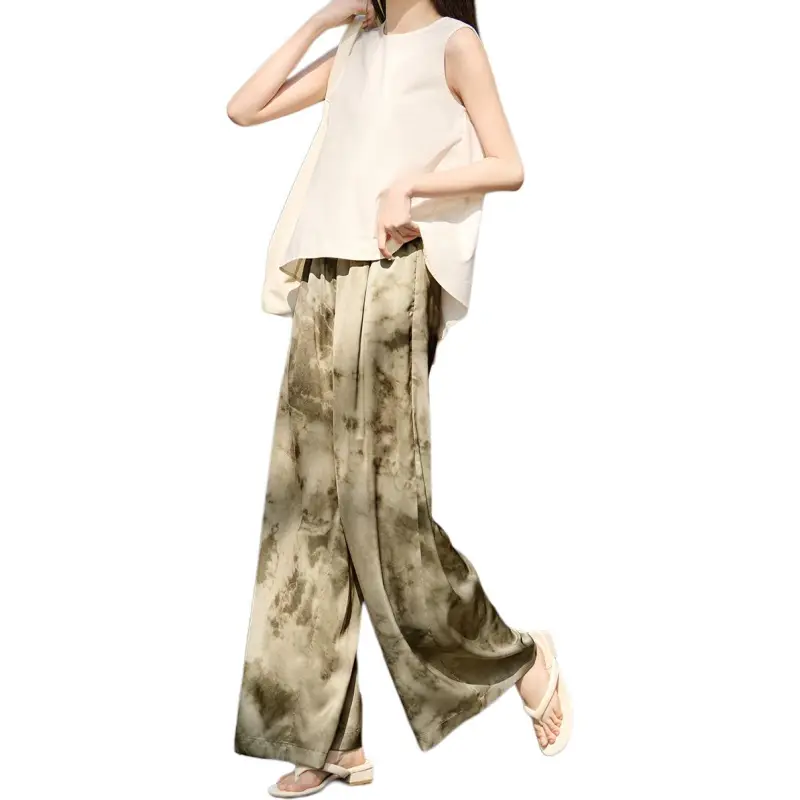 XWI Casual Pants Women's Moss Green Color-1