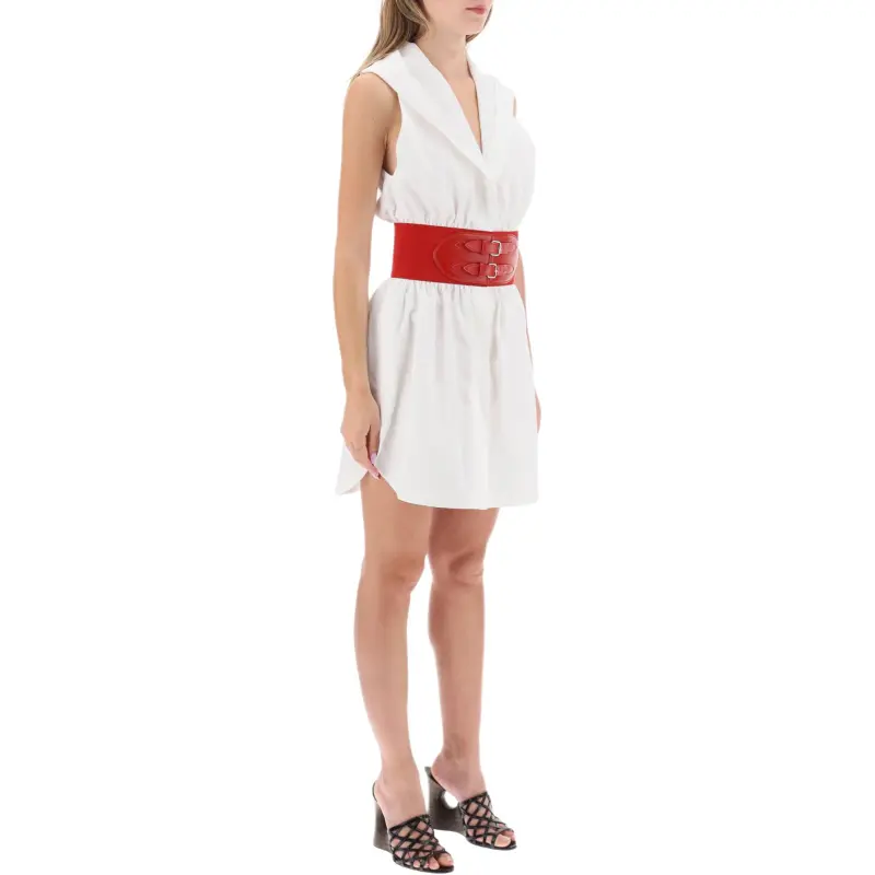 Alaia Sleeveless Dress Women's White-3