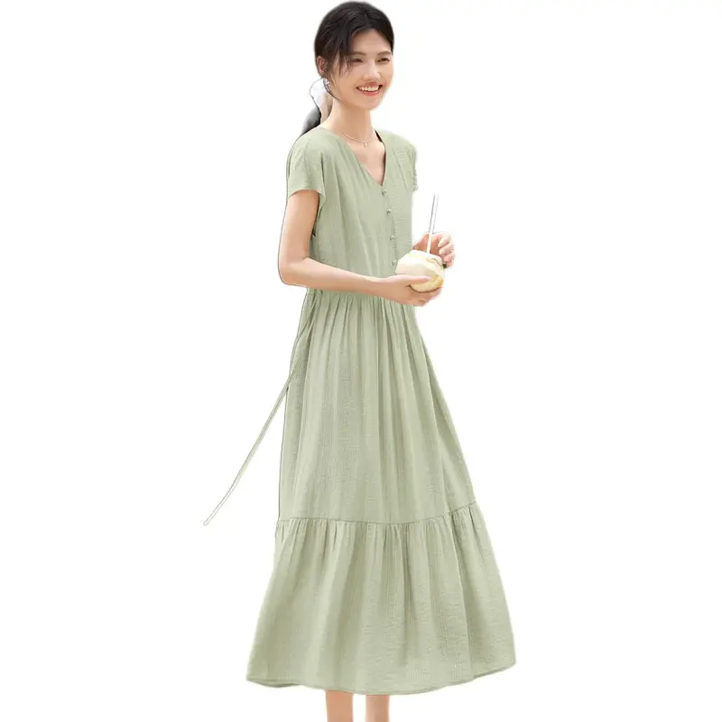 XWI Short Sleeved Dress Women's Mint Green-2