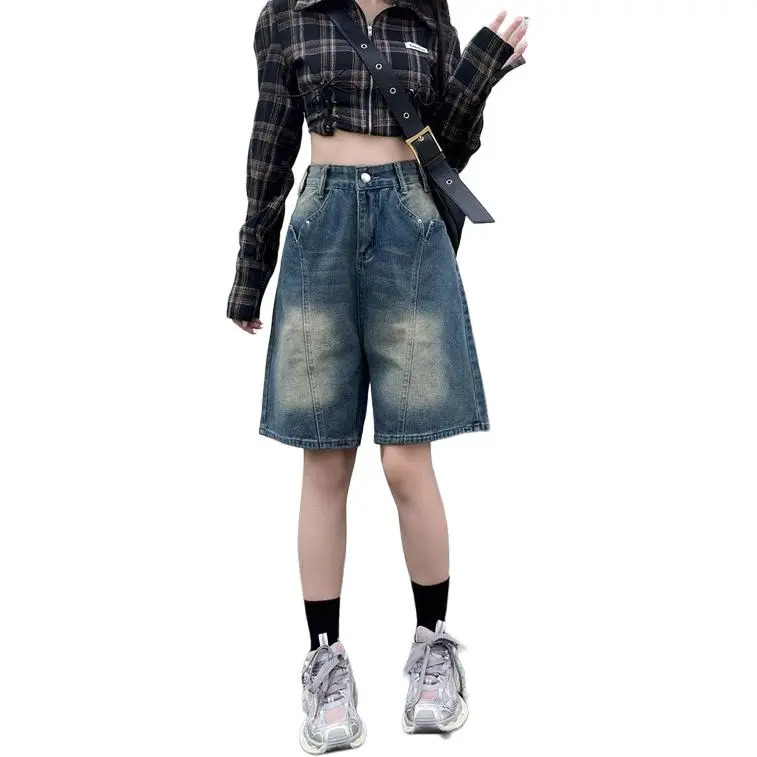 KVIV Denim Shorts Men's Vintage Blue -3