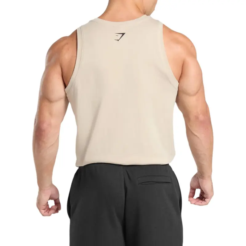 GYMSHARK Tank Top Men's Pebble Gray-1