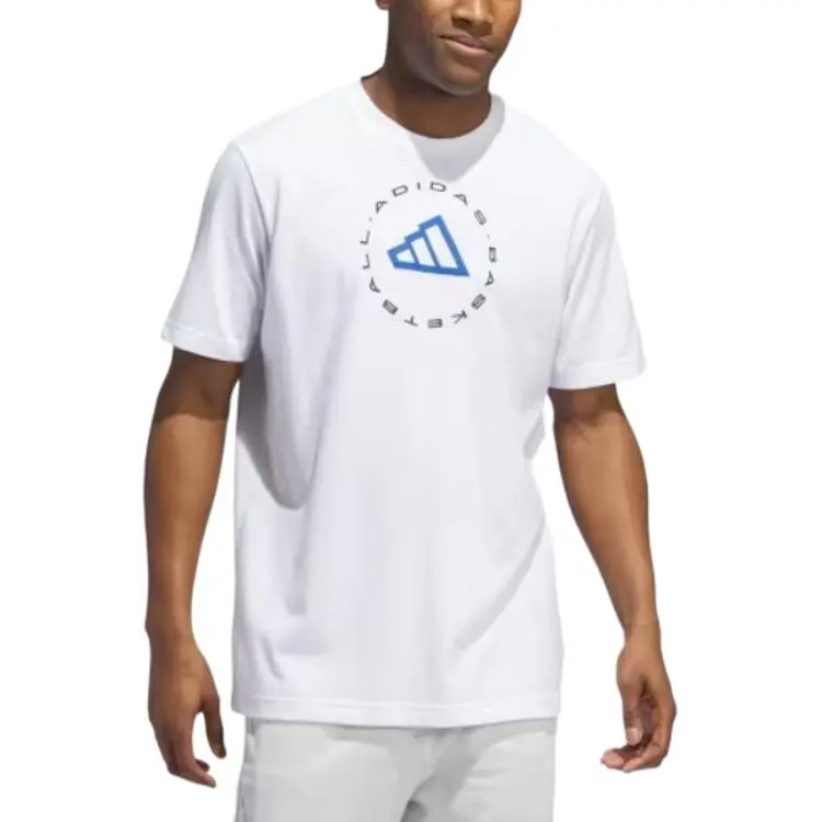 Adidas BASKETBALLHOOPS T-Shirt Men's White-1