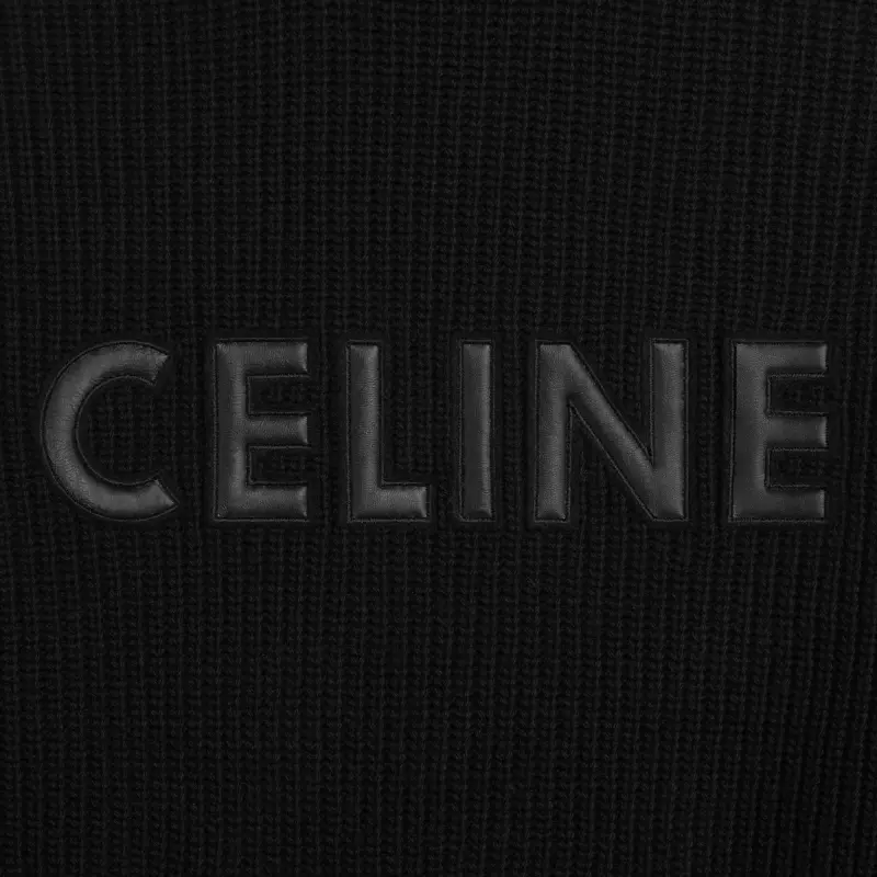 CELINE Hooded Sweater In Monochromic Wool-7