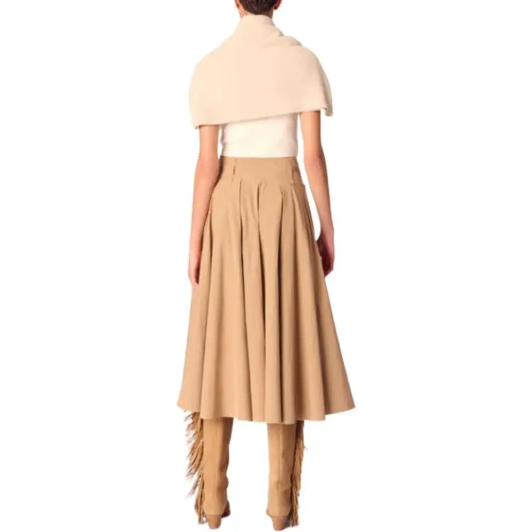 Maje Pleated Midi Skirt-2