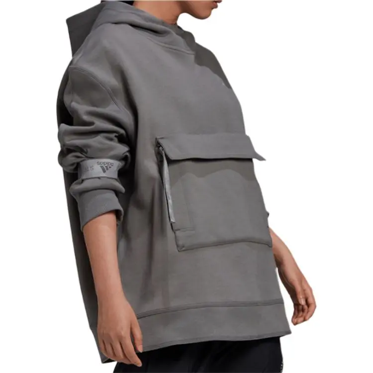 Adidas Stella McCartney Collaboration PULL ON Sweatshirt Women's Gray-5