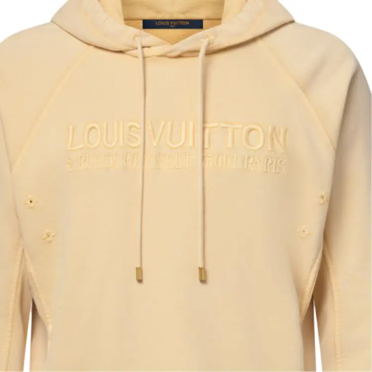 LOUIS VUITTON Washed Ribbed Hoodie-1