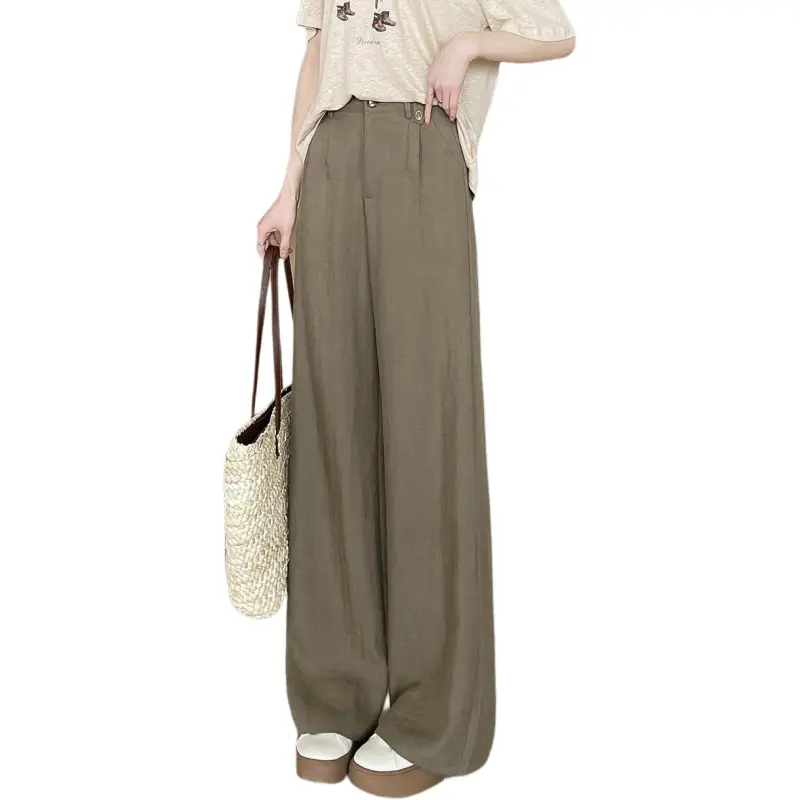 Weixi Casual Pants Women's Khaki-3