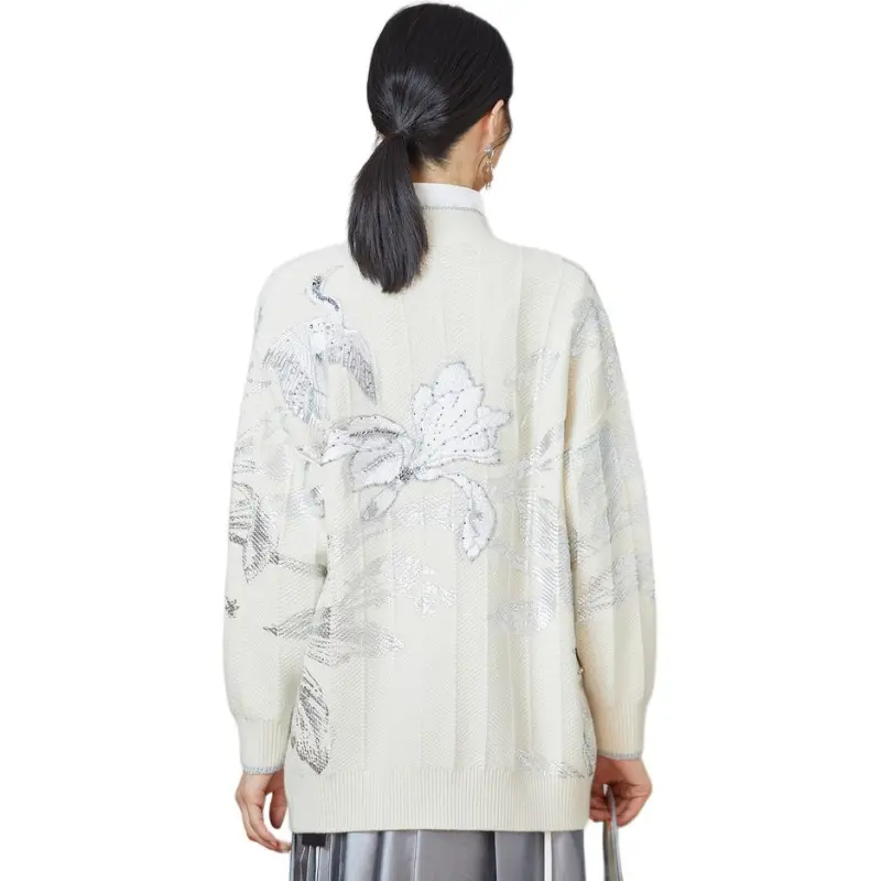 BBLLUUEE Knitwear Women's Crescent White-0