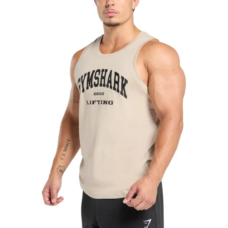 GYMSHARK Tank Top Men's Pebble Gray-2