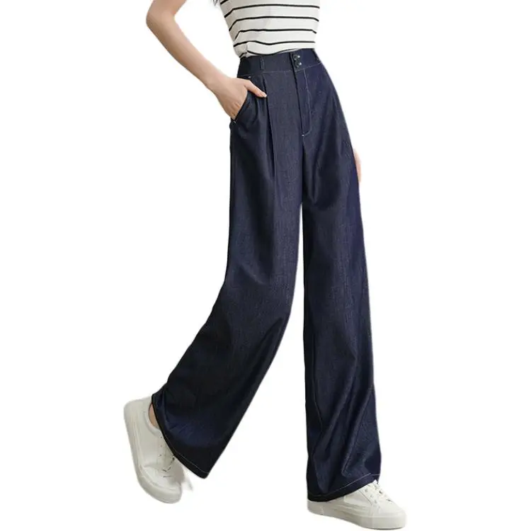 LUYOUYE Jeans Women's Denim Blue-4