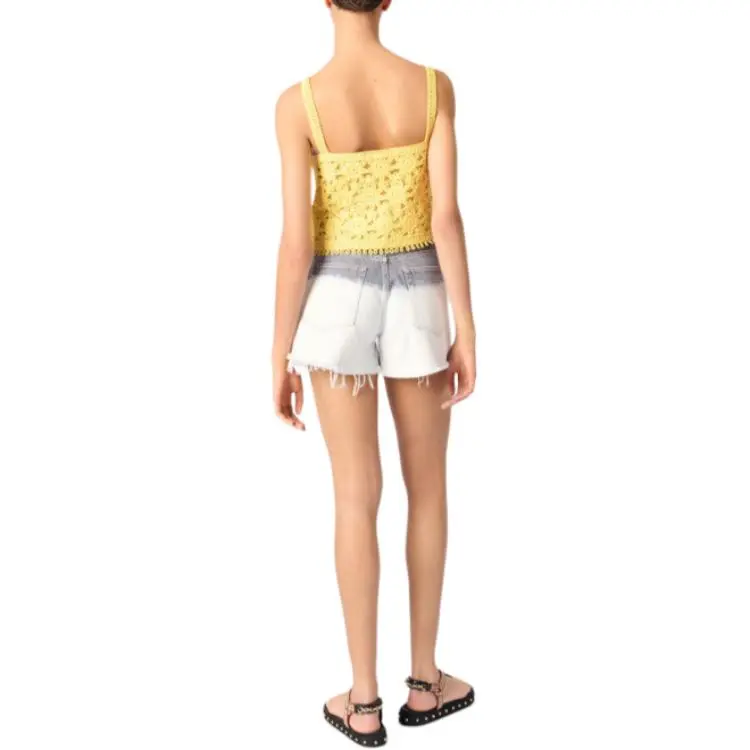 Maje Crochet knit Top-2
