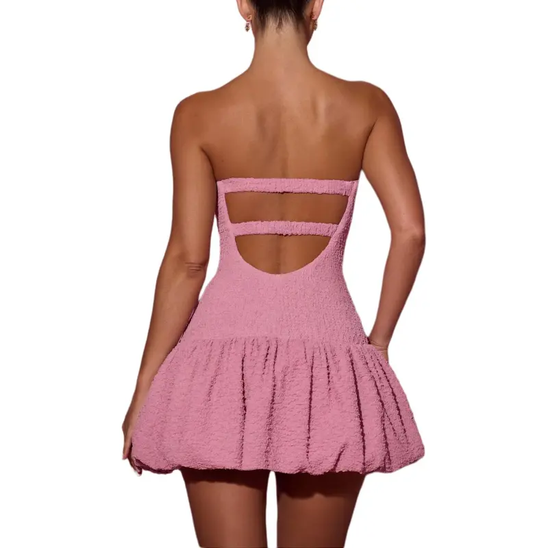 OH POLLY SS25 Lavinia Sleeveless Dress Women's Dusty Pink/Soft Pink-1