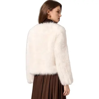 Like The Age Of Water Velvet feel Coat Regular Women's White