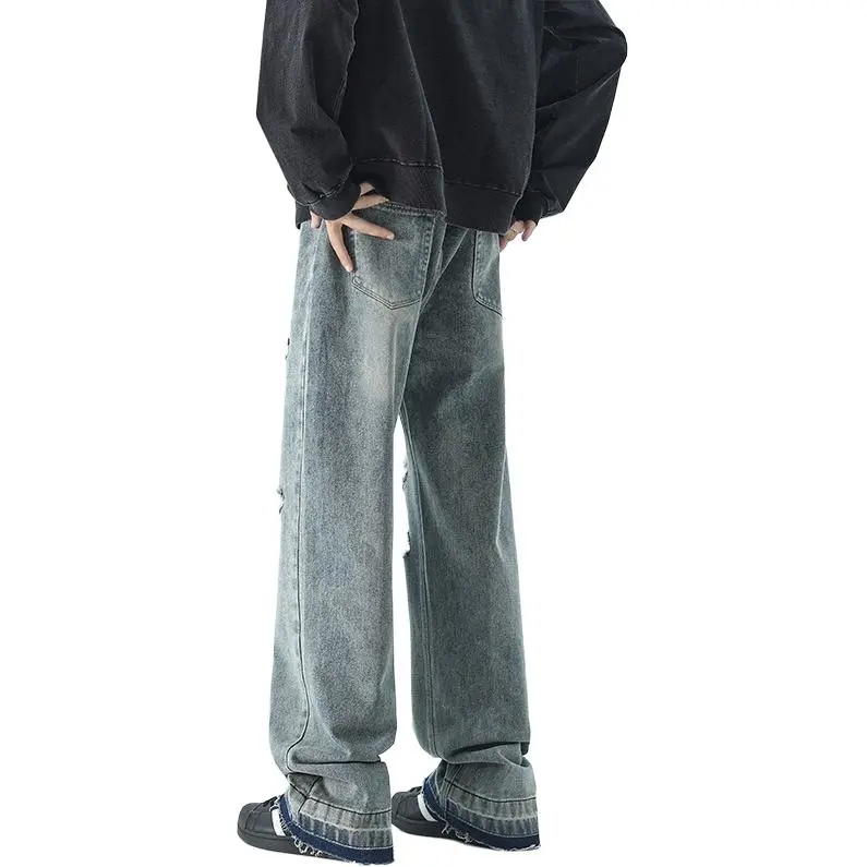 WOOG2005 Jeans Unisex Vintage Blue-1