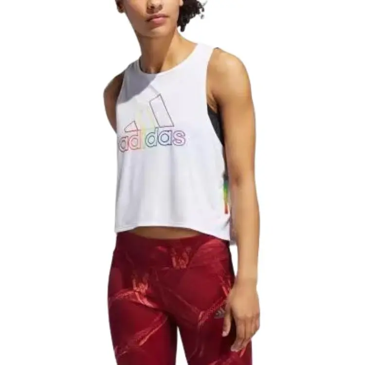 Adidas Own The Run Pride Sport Vests Women's White-2
