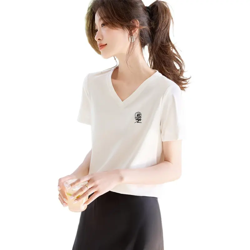 Mo Han Yi Mei T Shirt Women's White-3