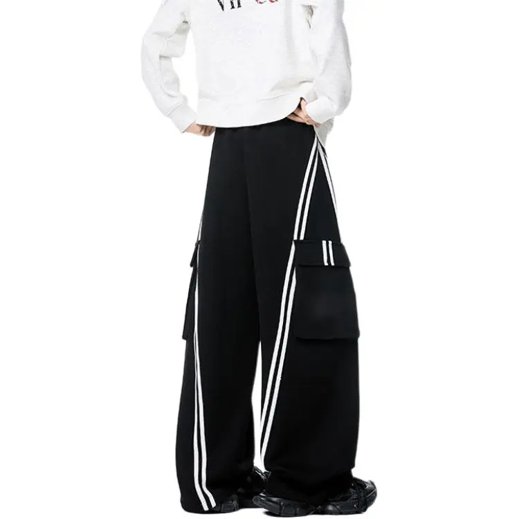 CORNILOT Casual Pants Unisex Black-2