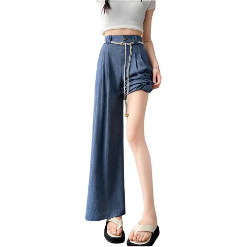 Flowers In Water Casual Pants Women's-5