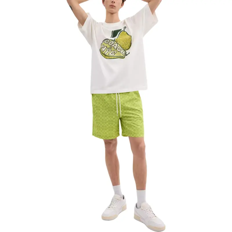 COACH SS25 Swimming Shorts Men's Green-1