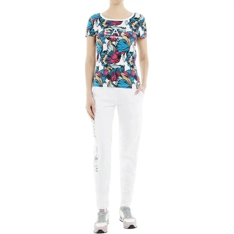 EMPORIO ARMANI EA7 T Shirts Women's White-1