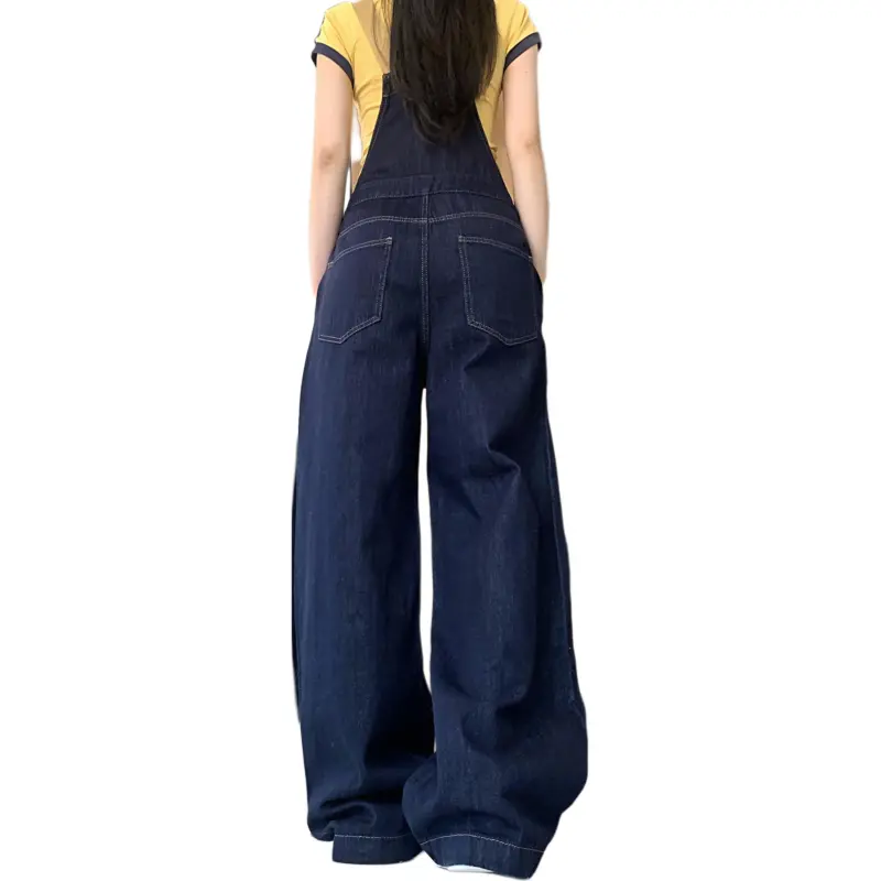 Mu Xiao Xin Overalls Women's Dark Blue-1