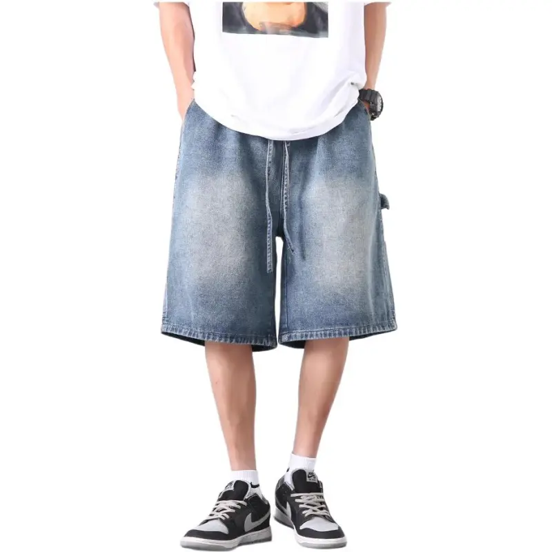 KVIV Denim Shorts Men's Light Blue Main Editor's Recommendation-1