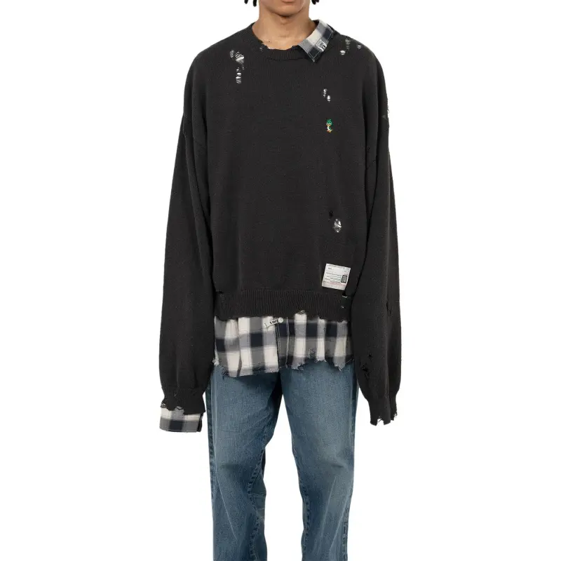 Maison Mihara Yasuhiro Shirt Layered Sweater-2
