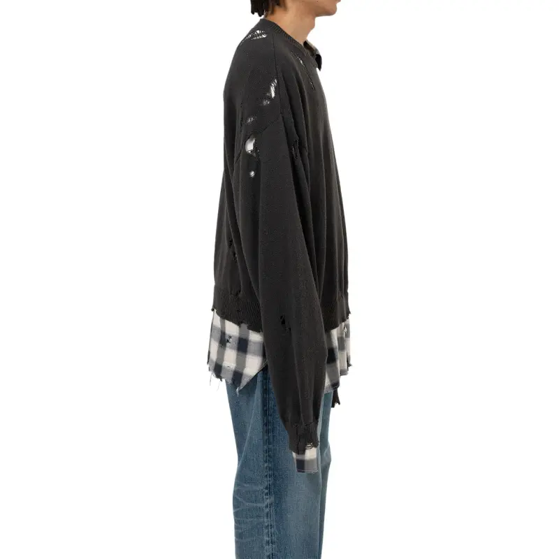 Maison Mihara Yasuhiro Shirt Layered Sweater-4