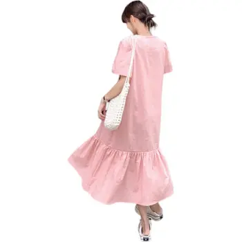 TEME Short Sleeved Dress Women's Pink