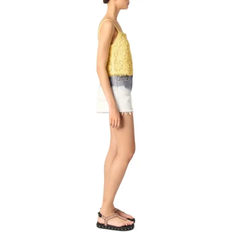 Maje Crochet knit Top-3