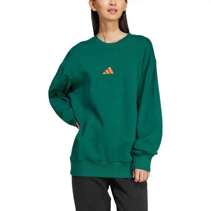 Adidas Sky French Terry Sweatshirt Unisex Dark Green-1