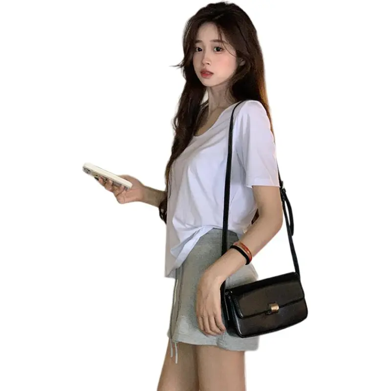 GOSO T Shirts Women's White-4