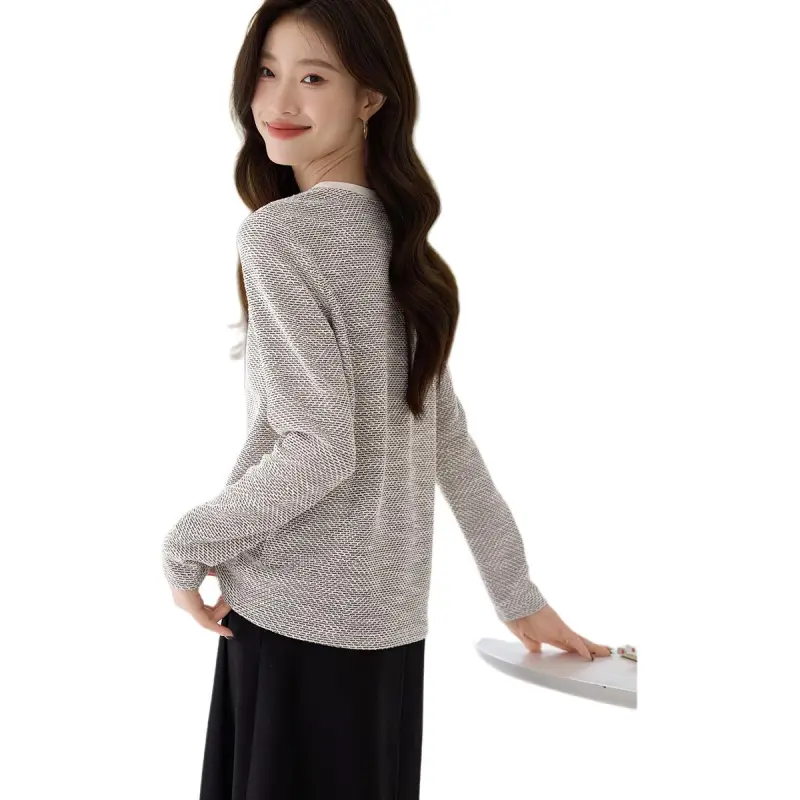 Mo Han Yi Mei Regular T Shirt Women's Heather Gray-3