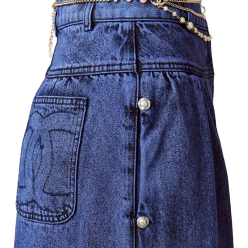CHANEL Jeans Women's Blue-2