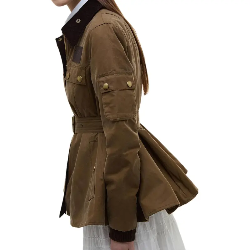 BARBOUR X Erdem Constance Waxed Jacket-3