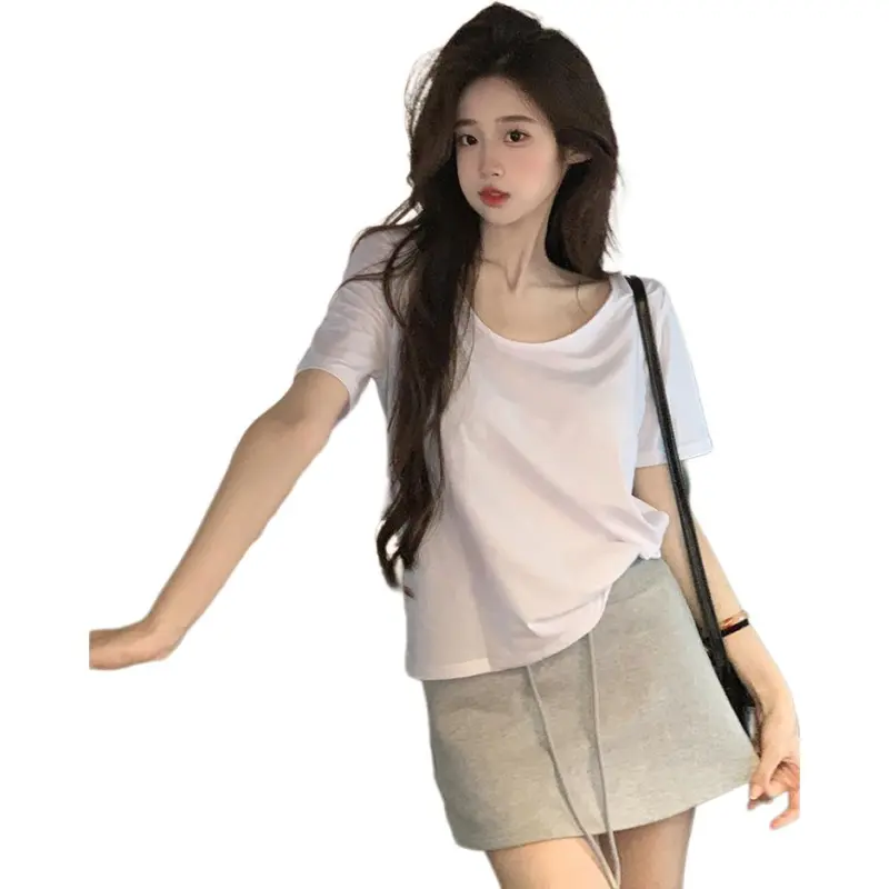 GOSO T Shirts Women's White-1