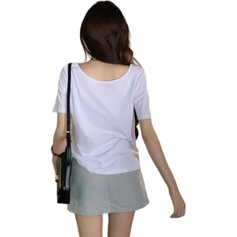 GOSO T Shirts Women's White-5