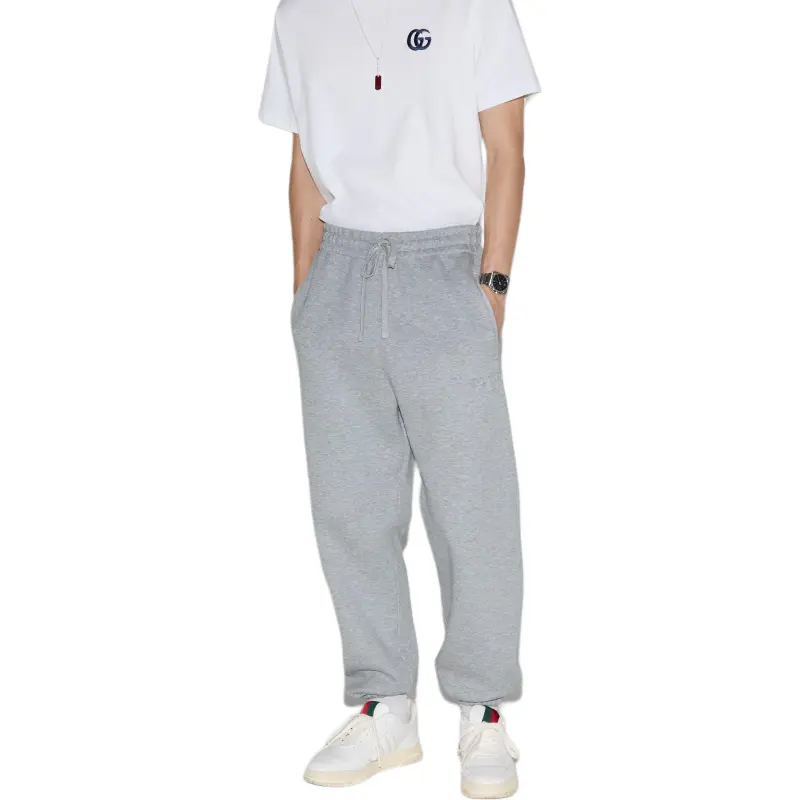 GUCCI SS25 Knitted Sweatpants Men's Gray-1