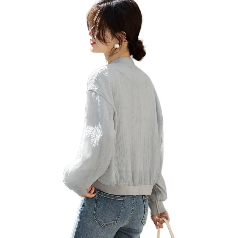 XWI SS24 Baseball Jacket Women's Light Gray-3