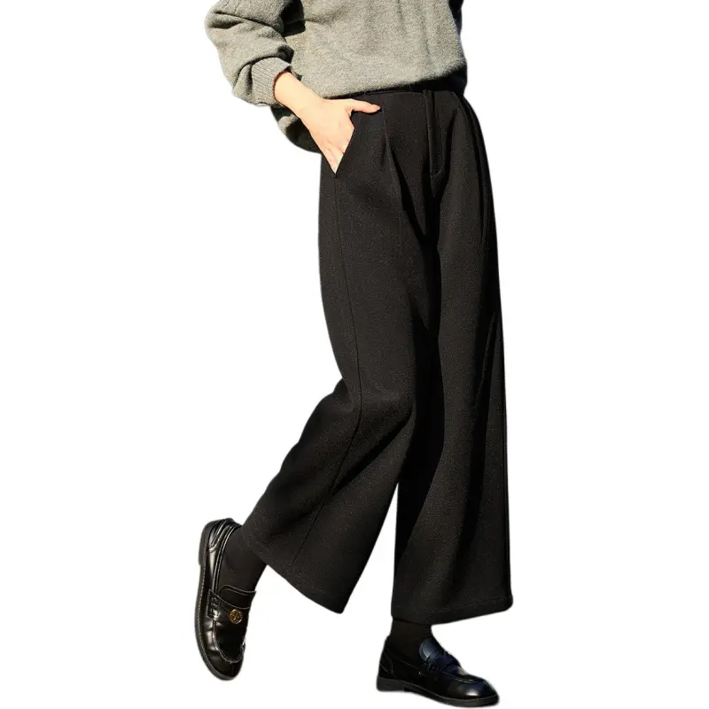 Mo Han Yi Mei Casual Pants Women's Black-4