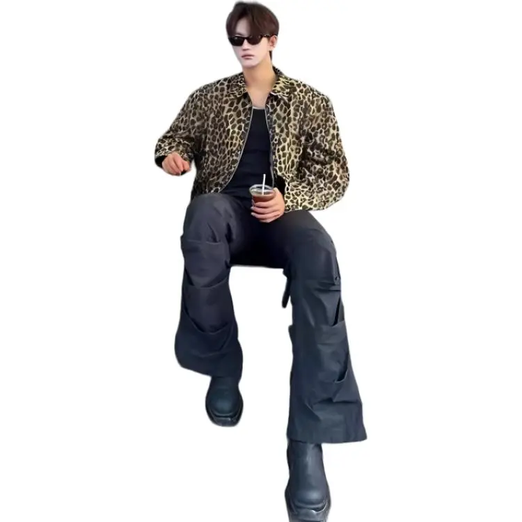 Zomuros Jackets Unisex Leopard Print-2