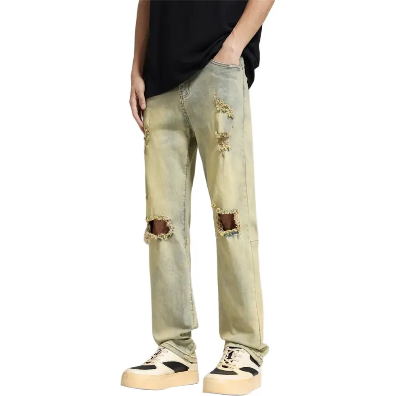 KVIV Jeans Men Yellow Mud--2