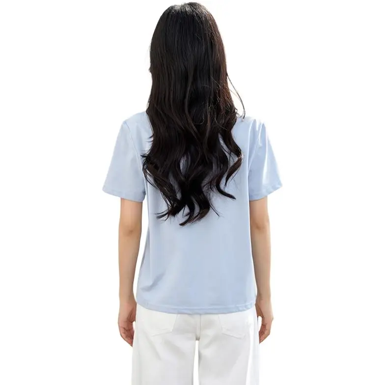 La Chapelle T Shirts Women's Blue-2