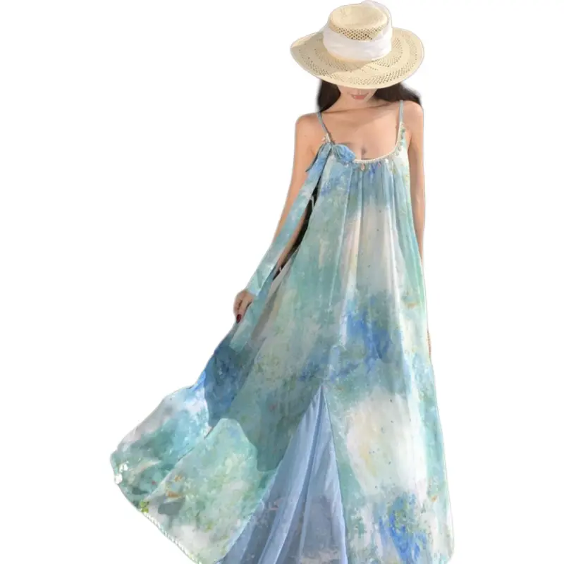Mu Xiao Xin Slip Dresses Women's Image Color-4