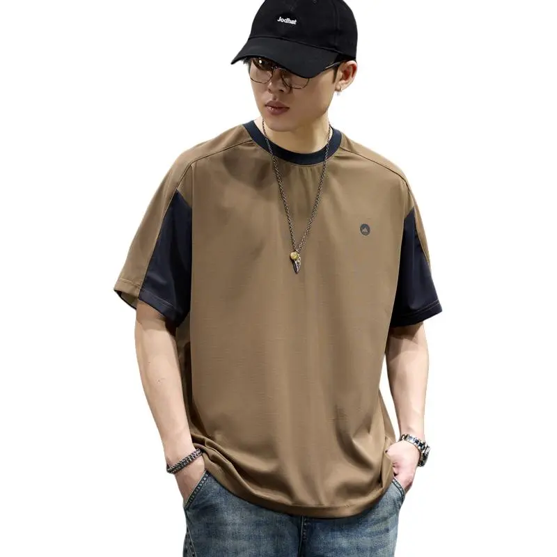 BUYDAUL T Shirts Men Coffee-1