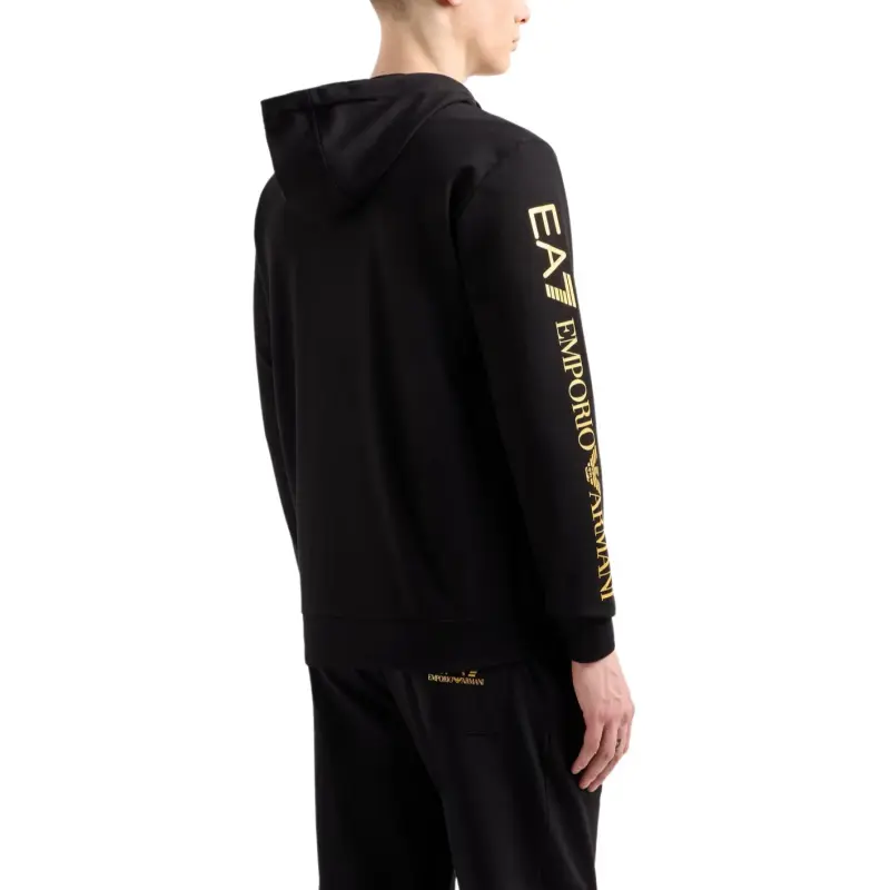 EMPORIO ARMANI Logo print Zip up Hoodie-3