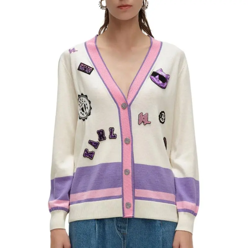 KARL LAGERFELD SS24 Sweater Women's White-1